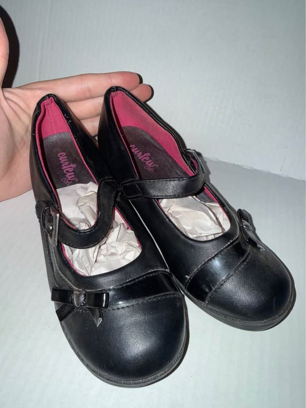 Curfew Girl Black Mary Jane kids Shoes SZ 1